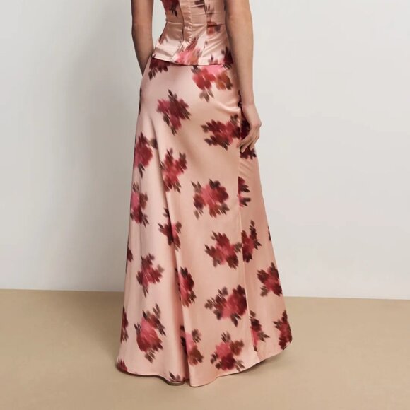 WeWoreWhat Slip Skirt in Pink Floral - Picture 3 of 10